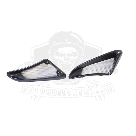 Track Version Fiberglass Side Air Vent Scoops (Unpainted)  Fits Porsche Cayman / Boxster 987
