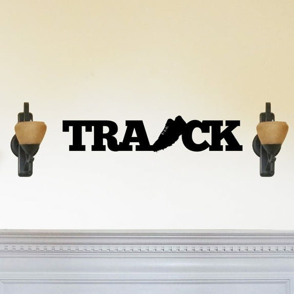 Track and Field - Beautiful Solid Steel Home Decor Decorative Accent Metal Art Wall Sign