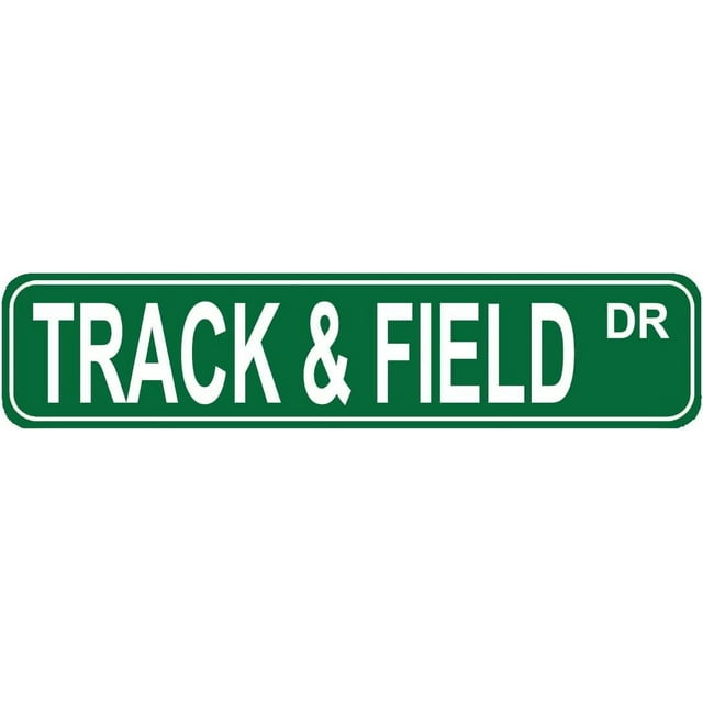 Track and Field DR Sign Tack Athlete Fan Gift Home House Bar Pub Decor