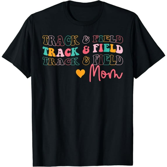 Track and Field Mom Shirt Women Athletics Girls Runner T-Shirt