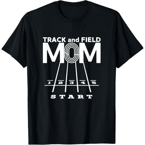 Track and Field Mom Shirt Women Athletics Runner Mom T-Shirt