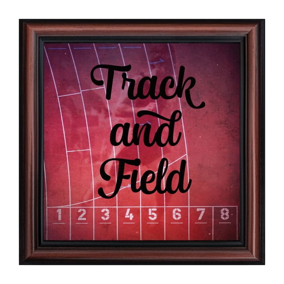 Track and Field, Runners Wall Art, Coach or Athlete Picture Frame, 10x10 8702