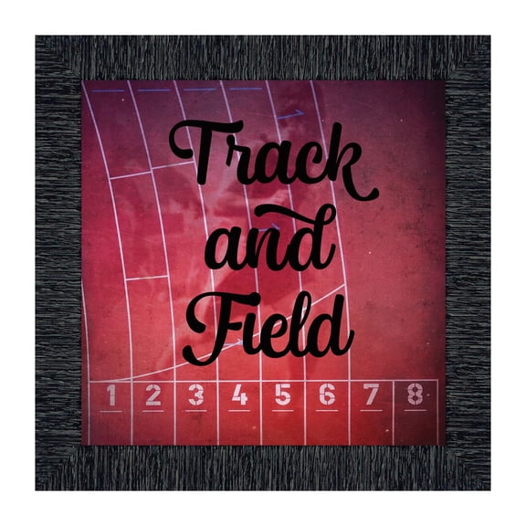 Track and Field, Runners Wall Art, Coach or Athlete Picture Frame, 10x10 8702
