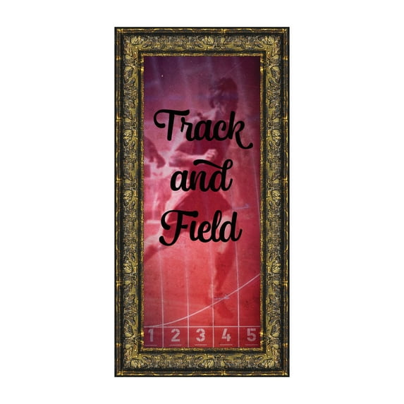 Track and Field, Runners Wall Art, Coach or Athlete Picture Frame, 6x12 7409