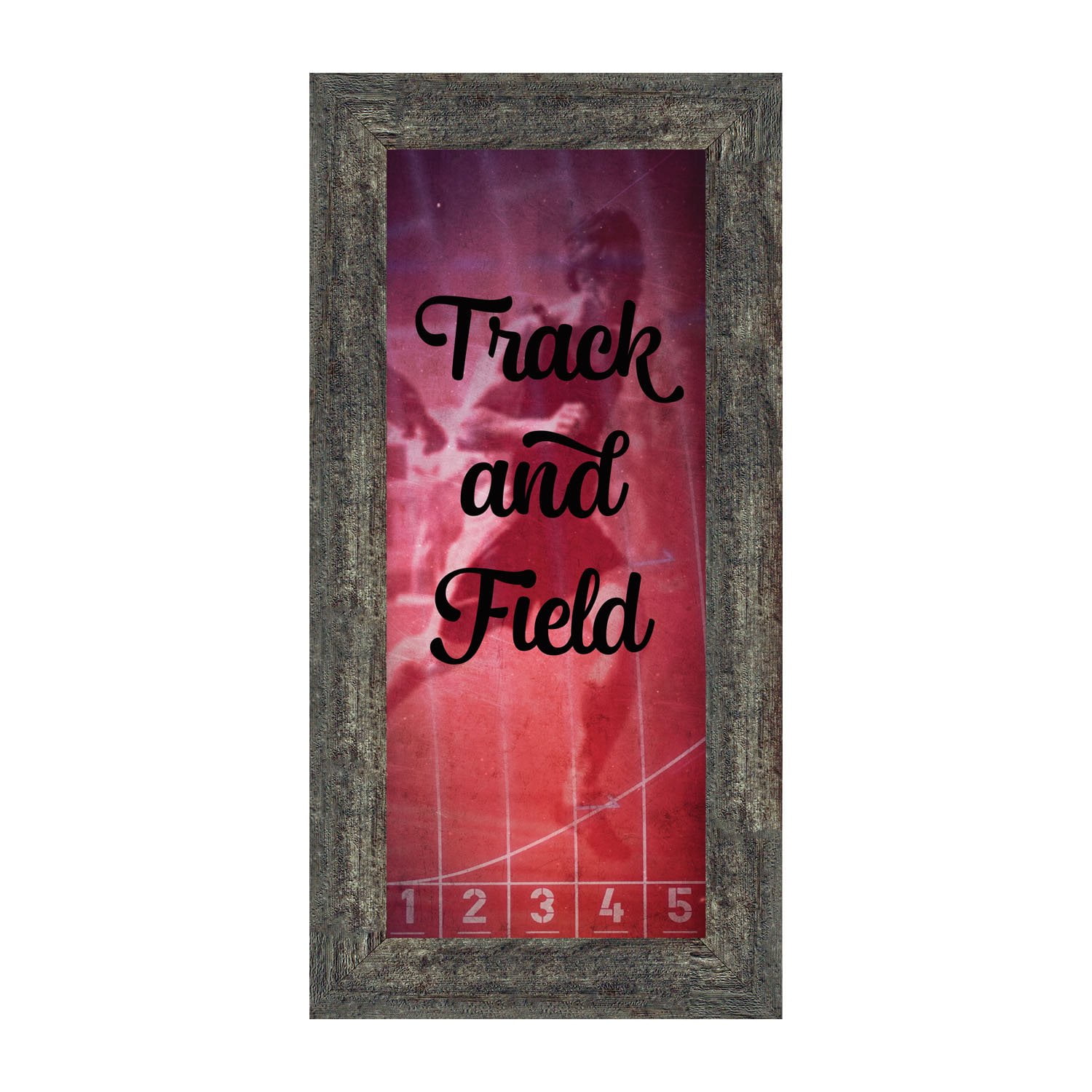 Track and Field, Runners Wall Art, Coach or Athlete Picture Frame, 6x12 7409