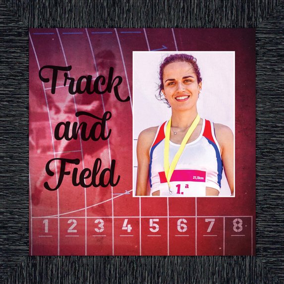 Track and Field, Runners Wall Art, Track Coach or Athlete Picture Frame, 6411CH