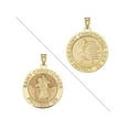 thumbnail image 1 of PicturesOnGold.com Track and Field - Saint Christopher Doubledside Sports Religious Medal Female Adult - 2/3″ Solid 14K Yellow Gold, 1 of 2