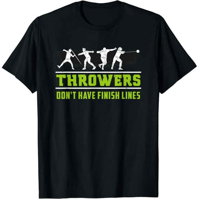 Track and Field Throwing shot put outfit Finish Line TShirt