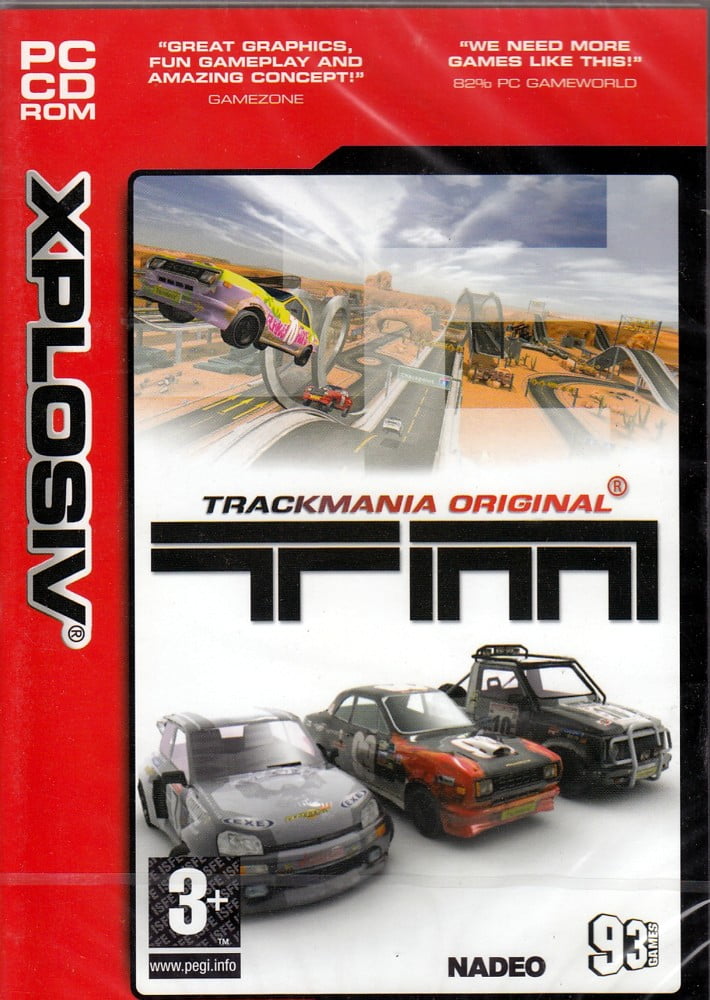 TrackMania Original PC CDRom - Track Building, Puzzles and Racing
