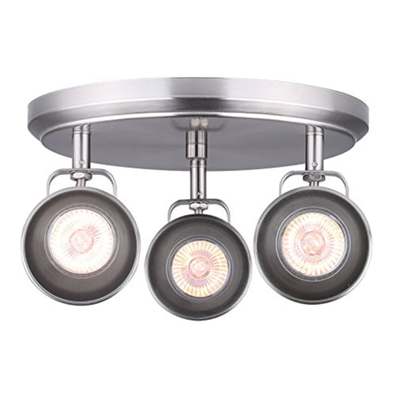 ICW622A03BN10-Canarm Inc-Polo - 3 Light Flush/Wall Mount-7 Inches Tall and 10.5 Inches Wide-Brushed Nickel Finish