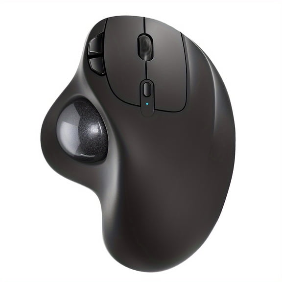 Trackball Mouse with Rechargeable Wireless Ergonomic Design, 3 Device Control