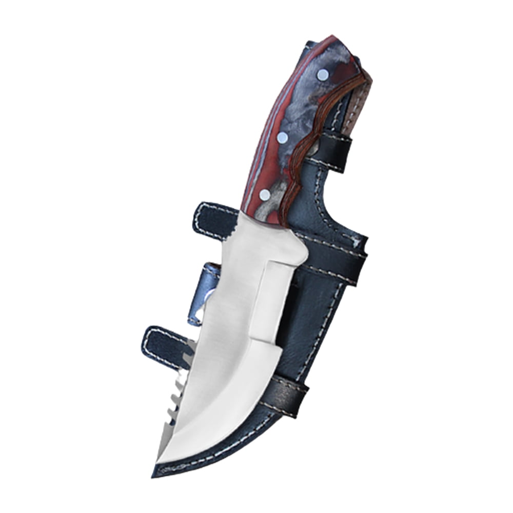 Tracker® Abornazine Best Tracker Knife with Durable Leather Sheath