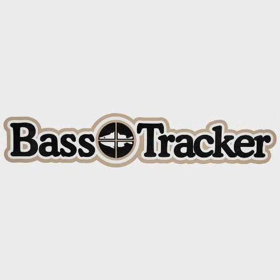 Tracker Boat Bass Tracker Decal | Taupe Black Sticker 10 1/4 x 2 Inch