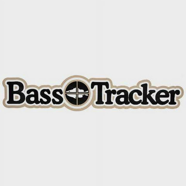 Tracker Boat Bass Tracker Decal  Taupe Black Sticker 10 1/4 x 2