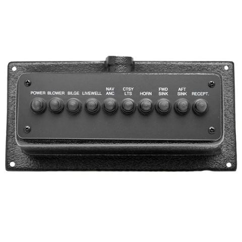 Tracker Boat Circuit Breaker Panel | Pontoon 10 x 4 3/4 Inch 12 Volt