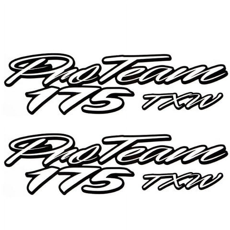 Tracker Boat Decal 142803 Pro Team 175 TXW Black White (Pair