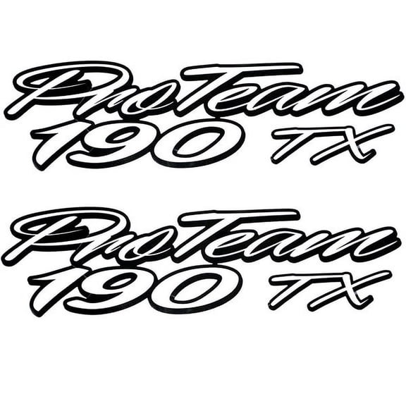 Tracker Boat Decal 142804 | Pro Team 190 TX 11 1/2 Inch (Set of 2)