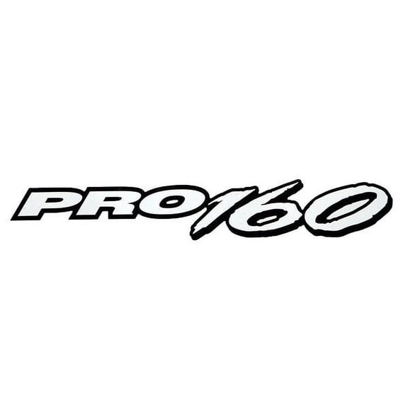 Tracker Boat Decal 173046 | PRO 160 Black White Vinyl 19 3/4 Inch