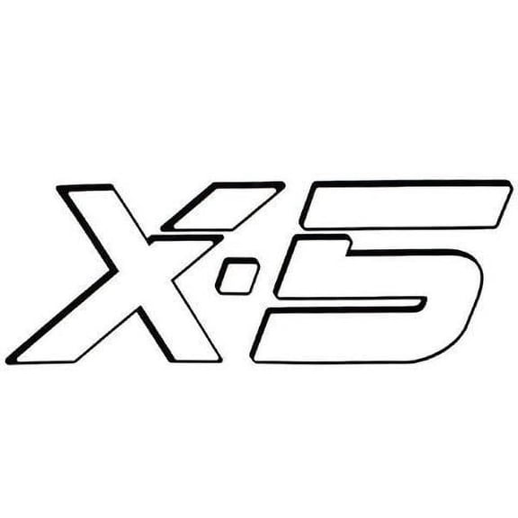 Tracker Boat Decal Sticker | X-5 White Emblem