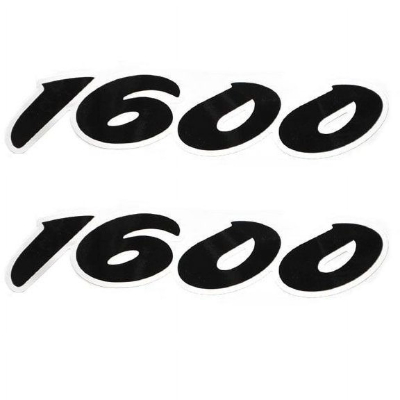Tracker Boat Decal Stickers | 1600 Black / White  (Pair)