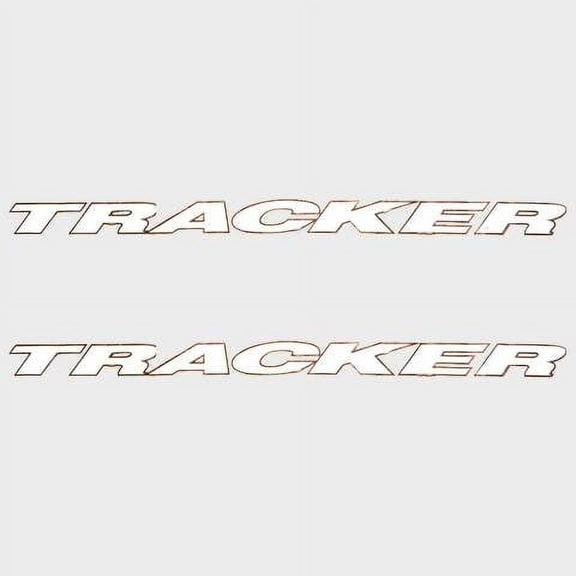 Tracker Boat Decals 49541 | 43 5/8 x 2 1/2 Inch White Gold (Pair)