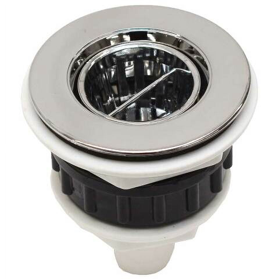 Tracker Boat Drain 04A-1328 | w/ Strainer Basket 2 Inch Silver ...