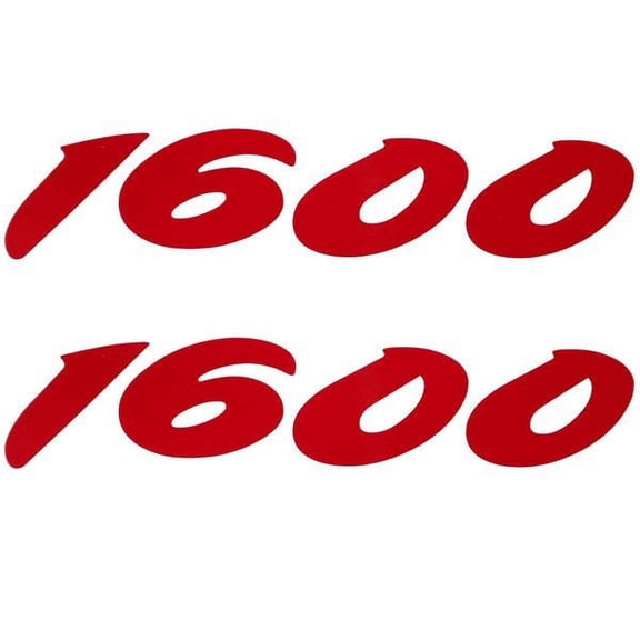 Tracker Boat Emblem Decal Sticker | 1600 Red  (Pair)