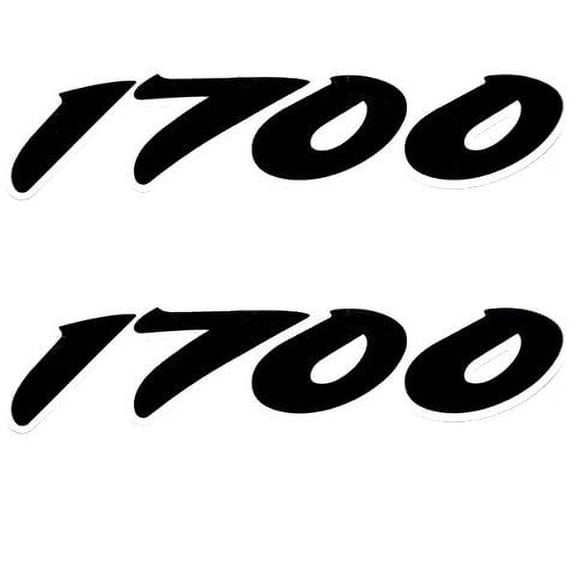 Tracker Boat Emblem Decal Sticker | 1700 Black (Pair)