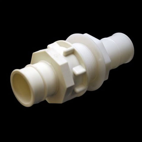 Tracker Boat Hose Joint Fitting 124362 | 1 1/2 Inch Off White Plastic