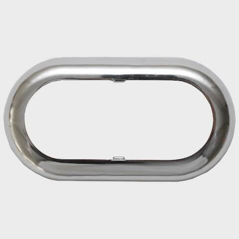 Tracker Boat Light Bezel 136969 | 3 1/4 x 1 3/4 Inch Chrome