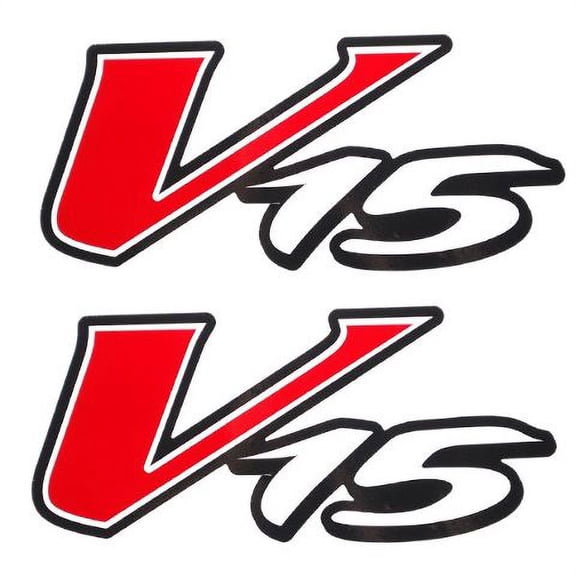 Tracker Boat Logo Decals 157815 |  V-15 Red White Stickers (Pair)