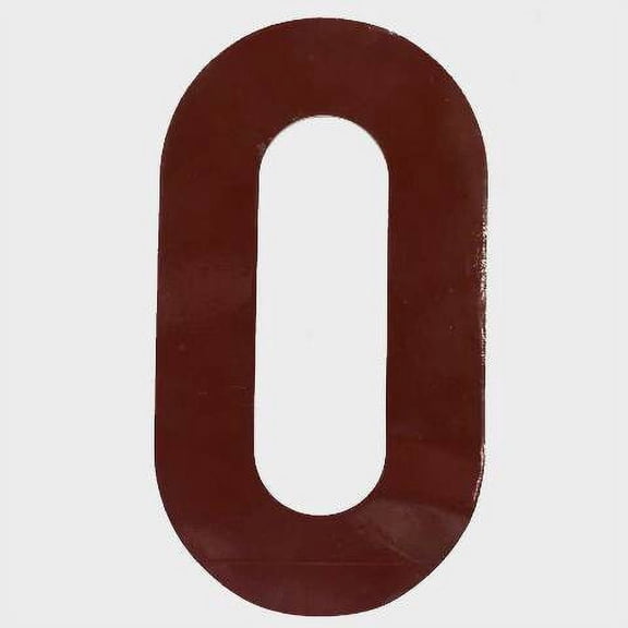 Tracker Boat Number Zero Decal Sticker 176263 | Maroon 5 x 2 3/4 Inch