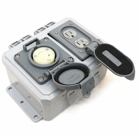 Tracker Boat Outlet Box | 125 Volt 20 Amp Shore Power