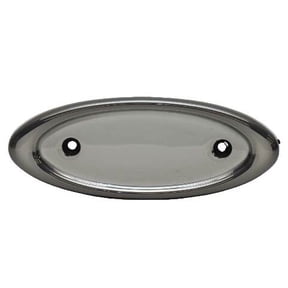 Tracker Boat Oval Bezel 205069 | Faux Chrome Mirror 6 3/8 x 2 1/2 Inch