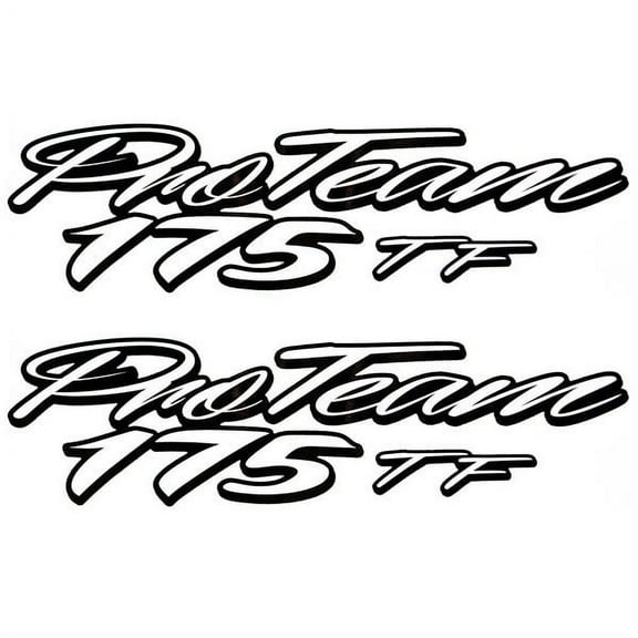 Tracker Boat Pro Team 175 TF 162443 | Black White 11 1/2 Inch (Pair)