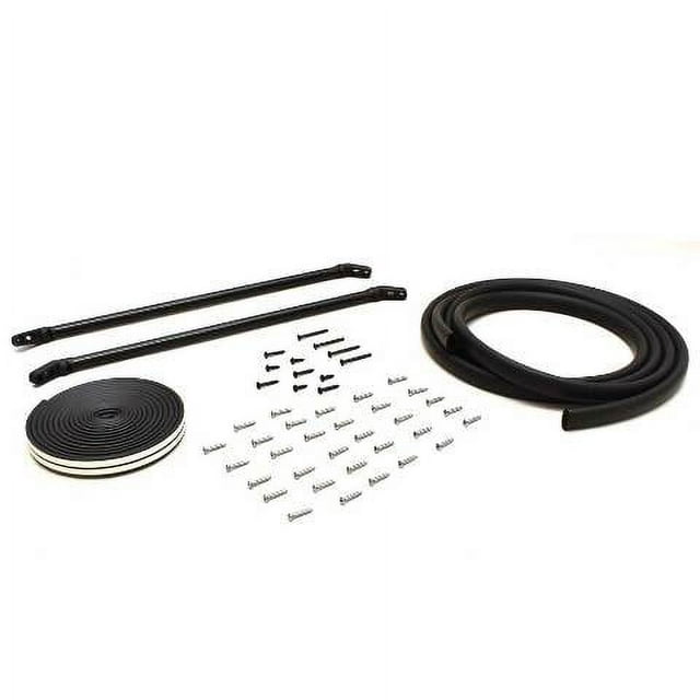 Tracker Boat Windshield Hardware w/ Support Braces Black (Kit