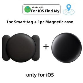 Tracker Device For Vehicles No Subscription Mini Gps Car Tracke Anti-Theft Car Locator With Magnetic Case Work With Ios Find My App Use(Black-3.17Cm)