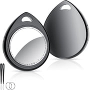 Tracker Tags-2 Pack, 5.3 Bluetooth Tracker Work with Apple Find My iOS Only, 100dB Sound, Smart Tag with Keychain/Lanyard, Item Finder for Luggage/Key/Suitcase, Replaceable Battery.