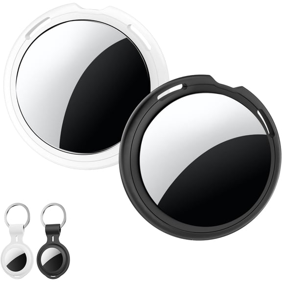 Tracker Tags-2 Pack [ MFi Certified] Pair with Find My(iOS Only) Air Bluetooth Smart Tracker Tag Key Finder Item Locator Waterproof Worldwide ng Devices for Kid Pet Key Wallet Bag Dog