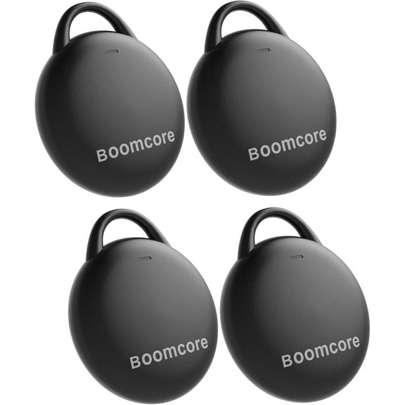 Tracker Tags 4-Pack, Item Finder Compatible with Apple Find My (iOS Only), 108 dB Sound Smart Tag, Air Tracker with an Extra Replacement Battery, Item Locator for Key/Wallet/Suitcase/Luggage