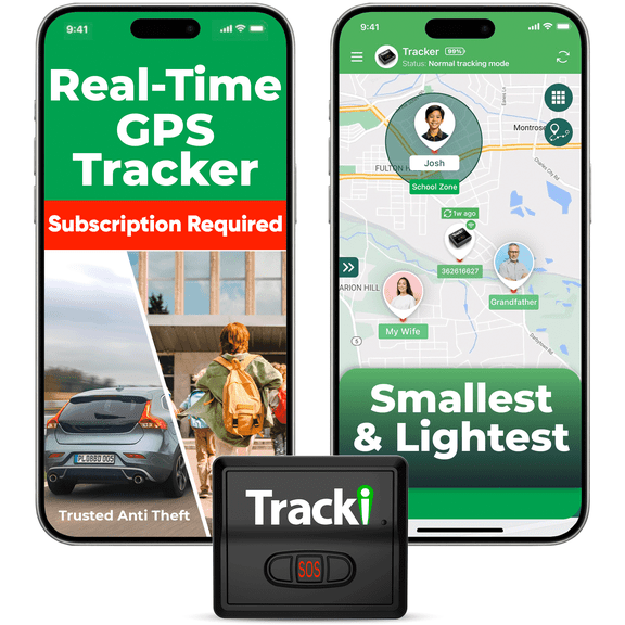 Tracki 4G LTE GPS Tracker for Vehicles with Magnetic Mount - Subscription Required