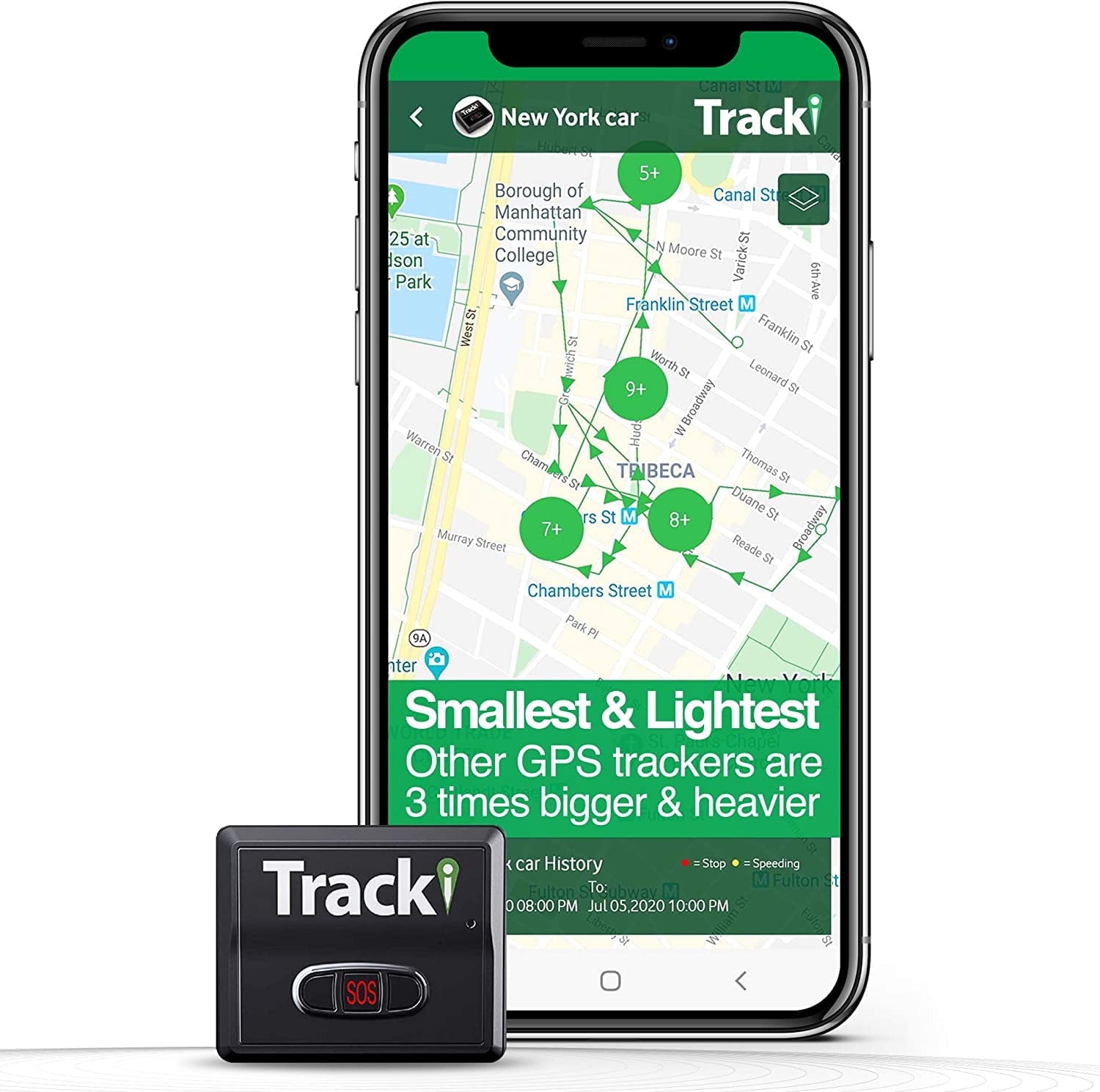 Tracki GPS Tracker For Vehicles - Real-Time GPS Tracking Device with App - Worldwide Coverage