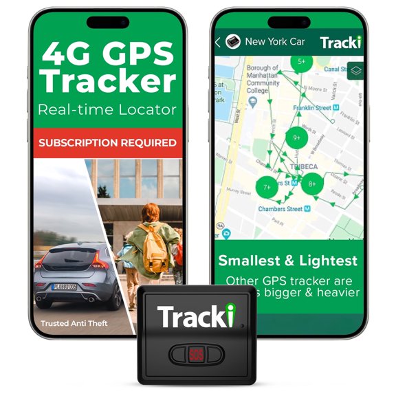 Tracki GPS Tracker For Vehicles - Real-Time GPS Tracking Device with App - Worldwide Coverage