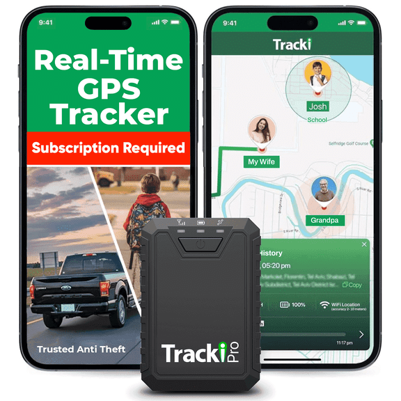 Tracki Pro 4G LTE GPS Tracker for Vehicles, Real-Time Magnetic Mount
