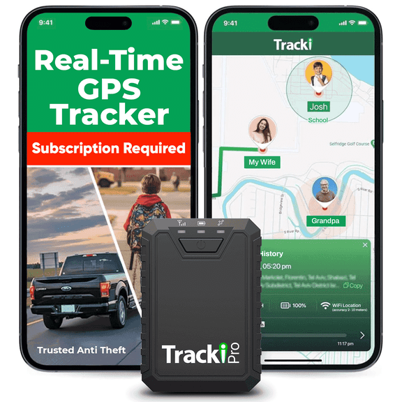 Tracki Pro 4G LTE GPS Tracker for Vehicles, Real-Time Magnetic Mount
