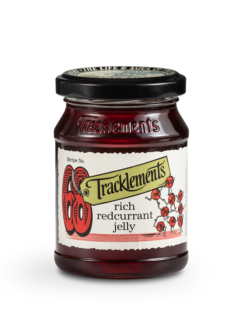 Tracklements Rich Redcurrant Jelly 220g - Made in the UK