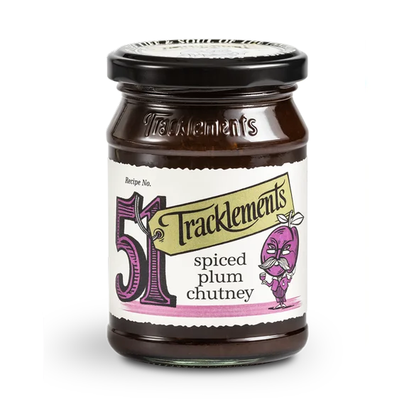 Tracklements spiced Plum Chutney 265g - Made in Britain