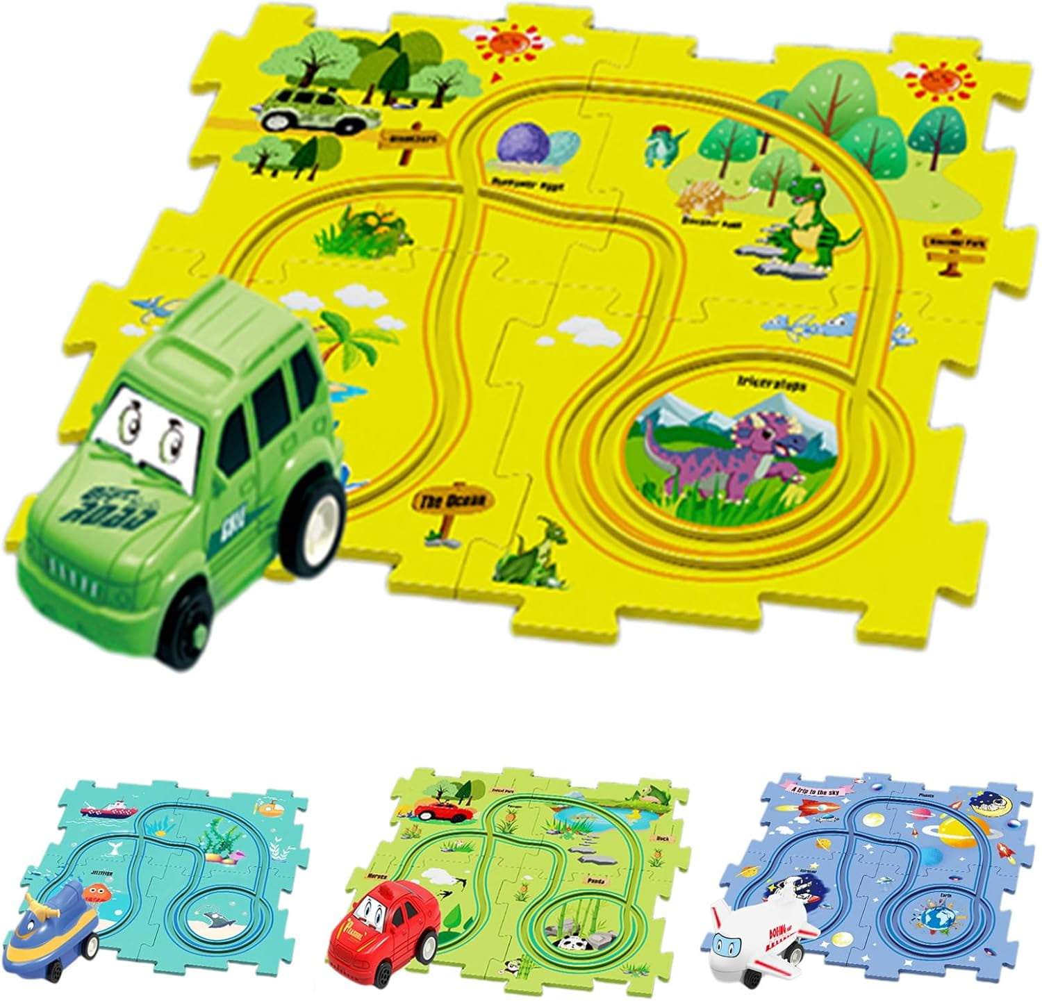 Trackmates Kids Car Track Set, 2024 Best Puzzle Racer Kids