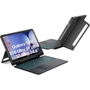 Trackpad Keyboard Case for Samsung Galaxy Tab 14.6 Inch S10 Ultra S9 Ultra S8 Ultra, Backlit Kickstand Magnetic Wireless Keyboard Soft Protective Tablet Portrait Landscape Cover Case