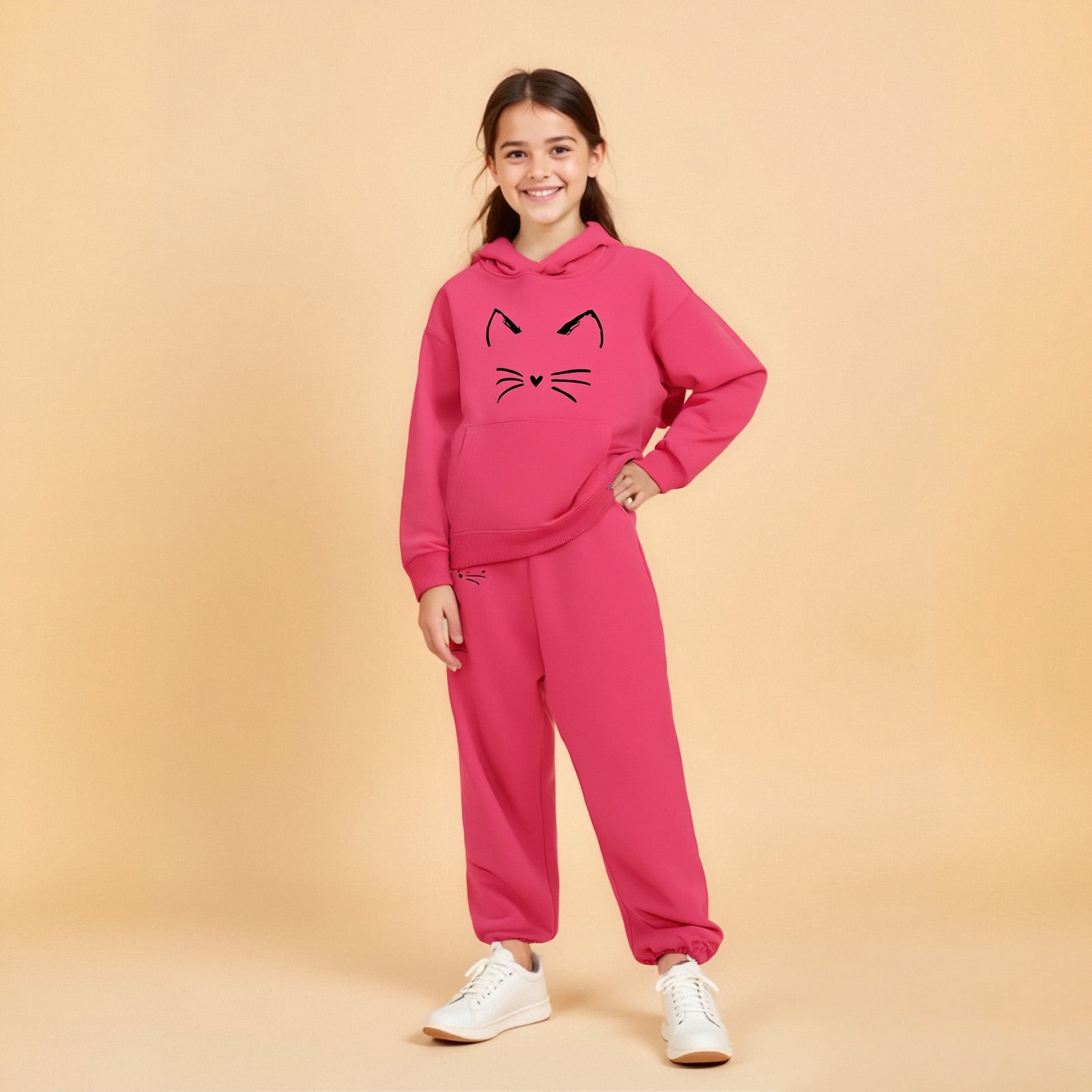 Tracksuit Athletic Sweatsuits Sets,2 Piece Long Sleeve Hoodie ...